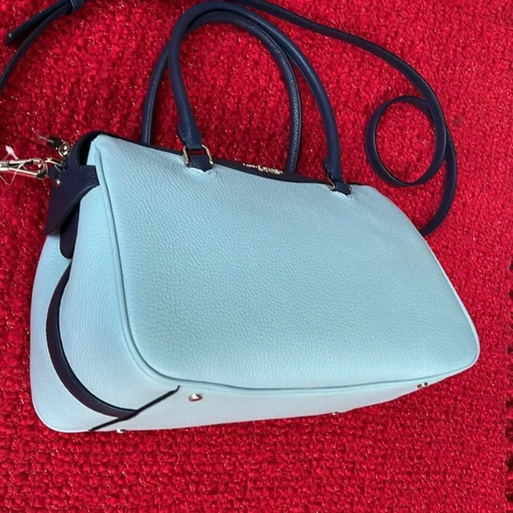 Kate Spade Colorblock Pebbled Leather Mimi Satchel Aphrodite - Picture 3 of 16